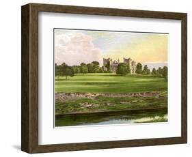 Lumley Castle, County Durham, Home of the Earl of Scarbrough, C1880-Benjamin Fawcett-Framed Giclee Print