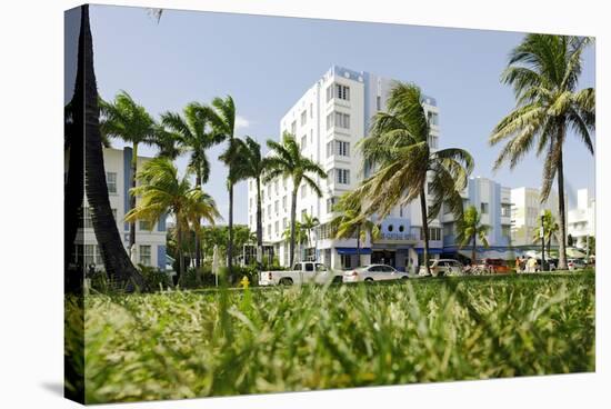 Lummus Park, Park Central Hotel, Ocean Terrace, Miami South Beach, Art Deco District, Florida, Usa-Axel Schmies-Stretched Canvas