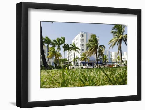 Lummus Park, Park Central Hotel, Ocean Terrace, Miami South Beach, Art Deco District, Florida, Usa-Axel Schmies-Framed Photographic Print