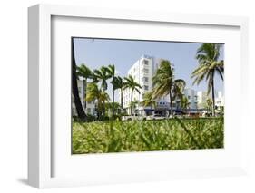 Lummus Park, Park Central Hotel, Ocean Terrace, Miami South Beach, Art Deco District, Florida, Usa-Axel Schmies-Framed Photographic Print