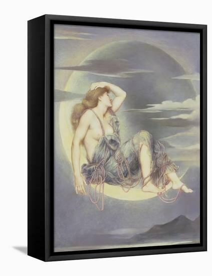 Luna, 1885-Evelyn De Morgan-Framed Stretched Canvas