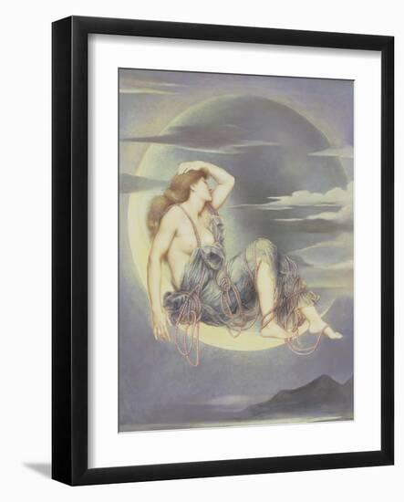 Luna, 1885-Evelyn De Morgan-Framed Giclee Print