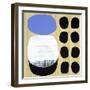 Luna Azul I-Mary Calkins-Framed Giclee Print