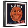 Luna Brand - Los Angeles, California - Citrus Crate Label-Lantern Press-Framed Art Print