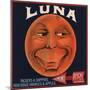 Luna Brand - Los Angeles, California - Citrus Crate Label-Lantern Press-Mounted Art Print