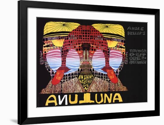 Luna Luna-Friedensreich Hundertwasser-Framed Serigraph