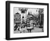Luna Park and Rides at Coney Island, NY Photograph - Coney Island, NY-Lantern Press-Framed Art Print