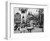 Luna Park and Rides at Coney Island, NY Photograph - Coney Island, NY-Lantern Press-Framed Art Print