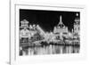 Luna Park at Coney Island Illuminated at Night-null-Framed Photographic Print