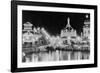 Luna Park at Coney Island Illuminated at Night-null-Framed Photographic Print