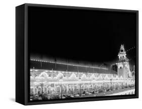 Luna Park at Night, Coney Island, N.Y.-null-Framed Stretched Canvas