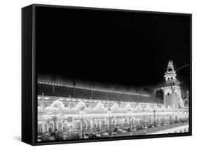 Luna Park at Night, Coney Island, N.Y.-null-Framed Stretched Canvas