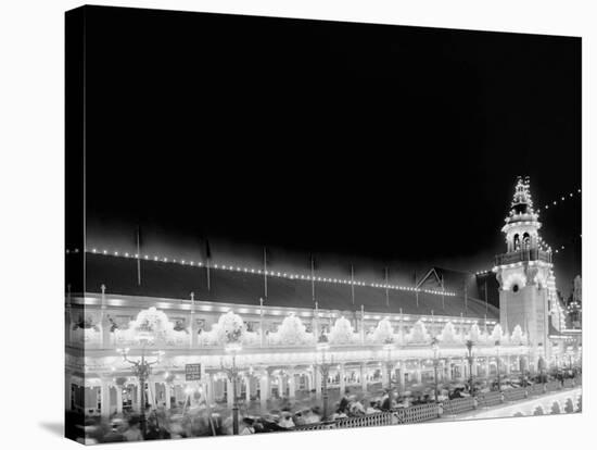 Luna Park at Night, Coney Island, N.Y.-null-Stretched Canvas