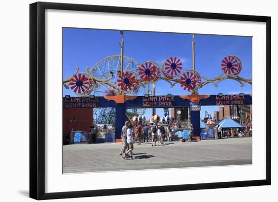 Luna Park, Boardwalk, Coney Island, Brooklyn, New York City, Usa-Wendy Connett-Framed Photographic Print