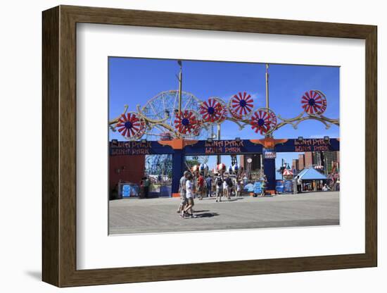 Luna Park, Boardwalk, Coney Island, Brooklyn, New York City, Usa-Wendy Connett-Framed Photographic Print