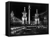 Luna Park, Coney Island, at Night, Lit by Many Lights-Wallace G^ Levison-Framed Stretched Canvas