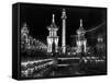 Luna Park, Coney Island, at Night, Lit by Many Lights-Wallace G^ Levison-Framed Stretched Canvas