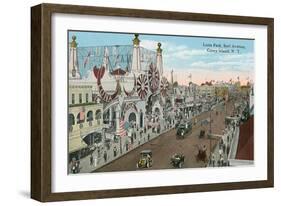 Luna Park, Coney Island, New York-null-Framed Art Print