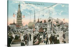 Luna Park, Coney Island, New York-null-Stretched Canvas