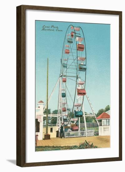 Luna Park, Hartford, Connecticut-null-Framed Art Print