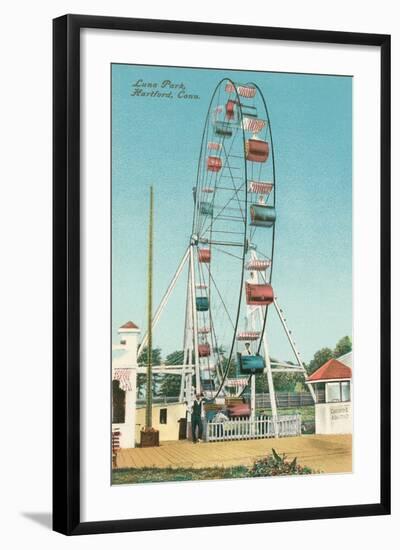 Luna Park, Hartford, Connecticut-null-Framed Art Print
