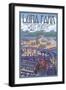 Luna Park Scene, Seattle, Washington-Lantern Press-Framed Art Print