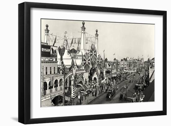 Luna Park Surf Avenue-Mindy Sommers-Framed Giclee Print