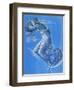 Luna (W/C, Bodycolour, Pencil and Silver Paint on Linen)-Edward Burne-Jones-Framed Premium Giclee Print