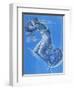 Luna (W/C, Bodycolour, Pencil and Silver Paint on Linen)-Edward Burne-Jones-Framed Premium Giclee Print