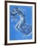 Luna (W/C, Bodycolour, Pencil and Silver Paint on Linen)-Edward Burne-Jones-Framed Giclee Print