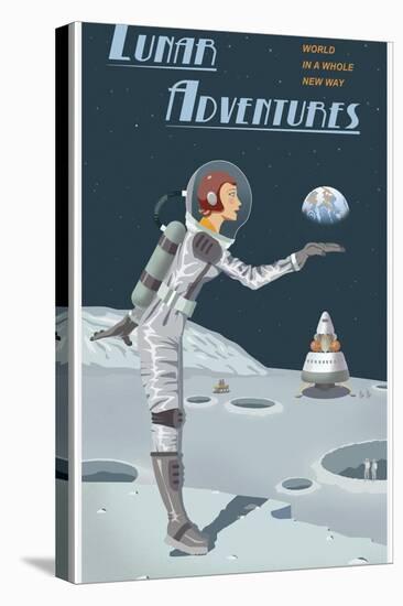 Lunar Adventures-Steve Thomas-Stretched Canvas