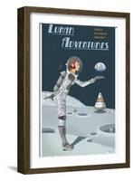 Lunar Adventures-Steve Thomas-Framed Giclee Print