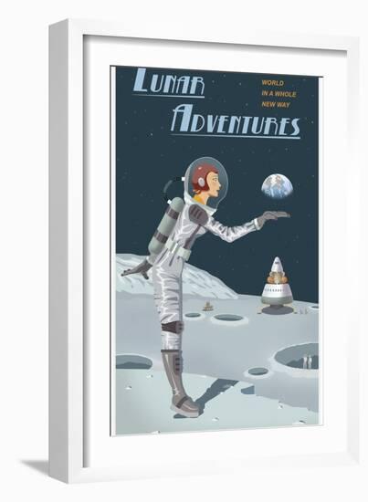 Lunar Adventures-Steve Thomas-Framed Giclee Print