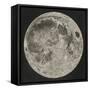 Lunar Cartography, 1805-06 (Copperplate Stipple Engraving)-John Russell-Framed Stretched Canvas