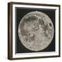 Lunar Cartography, 1805-06 (Copperplate Stipple Engraving)-John Russell-Framed Giclee Print