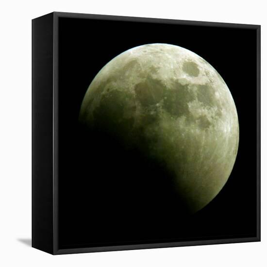 Lunar Eclipse-Harry Cabluck-Framed Stretched Canvas