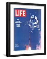 Lunar Excursion Module in Air, March 14, 1969-Ralph Morse-Framed Photographic Print