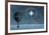 Lunar Glow in Balloon Flight-null-Framed Premium Giclee Print