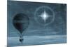 Lunar Glow in Balloon Flight-null-Mounted Premium Giclee Print