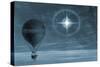 Lunar Glow in Balloon Flight-null-Stretched Canvas