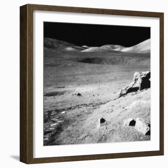 Lunar landscape, Apollo 17 Mission-Science Source-Framed Giclee Print