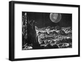 Lunar Landscape-null-Framed Art Print