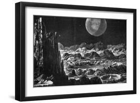 Lunar Landscape-null-Framed Art Print