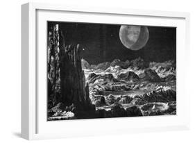 Lunar Landscape-null-Framed Art Print