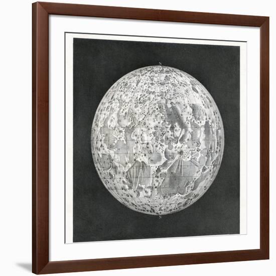 Lunar Map of 1854-Detlev Van Ravenswaay-Framed Photographic Print