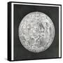 Lunar Map of 1854-Detlev Van Ravenswaay-Framed Stretched Canvas