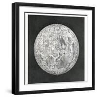 Lunar Map of 1854-Detlev Van Ravenswaay-Framed Photographic Print