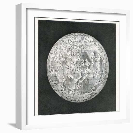 Lunar Map of 1854-Detlev Van Ravenswaay-Framed Photographic Print