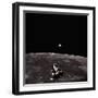 Lunar Module, Earth, and Moon-Michael Collins-Framed Photographic Print