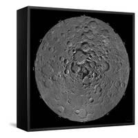 Lunar Mosaic of the North Polar Region of the Moon-Stocktrek Images-Framed Stretched Canvas